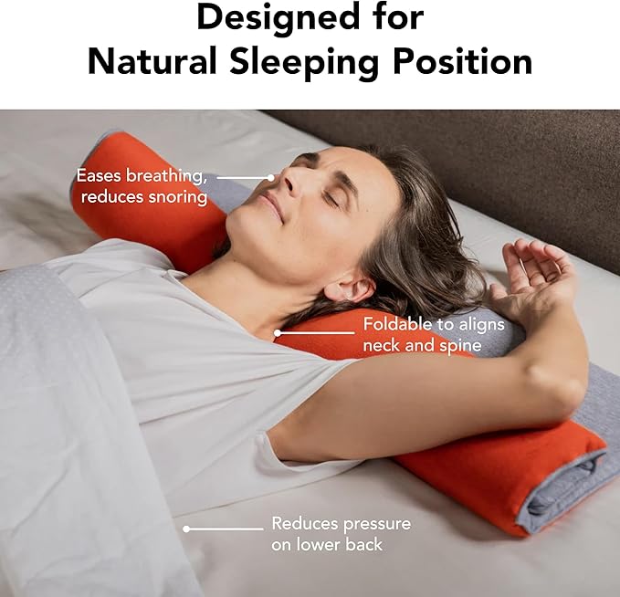 Ultra Thin Pillow 1 inch Thickness - Foldable, Rollable, Stackable - Made from Natural Latex - Low Profile, Super Flat (Soft, Gray Slate)
