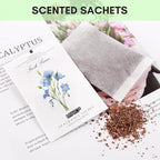 MYARO 12 Packs Scented Sachets for Drawer and Closet, Long-Lasting Closet Deodorizer Freshener, Potpourri Bags Room Scents Smell Goods for House 3 Scents - Fresh Linen, Eucalyptus Peppermint, Lemon