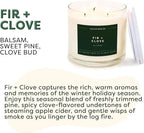 Calyan Wax Co. 3 Wick Candle, Fir + Clove Scented Candle, 43 Hour Burn Time, 3 Wick Soy Candles, Non Toxic & Vegan Soy Wax, Glass Jar Holiday Scented Candles, 14.9oz