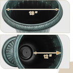 Athena Collection 20''H Garden Plastic Urn Vintage Tall Planter Urn Patio Large Flower Pot Porch Planter Large Planter for Indoor Outdoor Plant, Dark Green