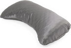 Honeydew Organic Silk Side Pillow Curved Pillowcase - The Ultimate Luxury Pillowcase to Reduce Wrinkles and Improve Skin and Hair Health - King Size (Lunar Eclipse (Charcoal))