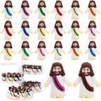 80 Pcs Mini Jesus, Little Jesus Figures to Hide Tiny Figurines in Bulk and Pocket Seek Religious Gifts for Easter Egg Stuffers Fillers Sunday School Baptism Christ Savior Craft