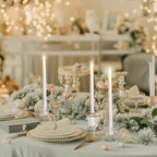 Foaincore 30 Pcs Candlestick Holders Bulk 2.36 Inch Taper Candle Holders Small Glass Candle Holder for Wedding Table Centerpiece Party Decoration (Clear)