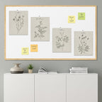 SIGNWIN Poster Bathroom Decor, Wall Art Room Decor Multicolor for Living Room, Bedroom, Office Vintage Wildflower Plant Collage Drawing Nature Wilderness Plant Art Floral Botanical - 12"x16"x4