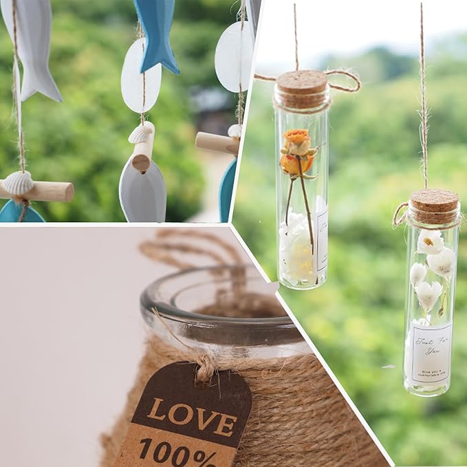 100Pcs Black Clothespins with String, 1.4Inch Wooden Clothes Pins with 328Ft Jute Twine, Mini Photo Display Clips, Black Clips for Hanging Photo, DIY Crafts,Wall Art, Baby Shower