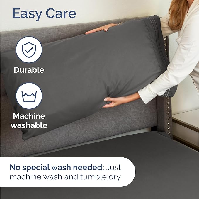 Twin Size 3 Piece Sheet Set - Comfy Breathable & Cooling Bed Sheets Set - Hotel Luxury Bedding for Women, Men, Kids, Teens, Boys & Girls - Deep Pockets, Ultra-Soft, Wrinkle Free - Oeko-Tex - Charcoal