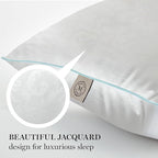 MARTHA STEWART Heirloom Jacquard 2 Piece Bed Pillow Set, 385 TC, Down-Alternative, Standard/Queen