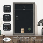 VCK 11x17 Picture Frame 3 Pack, Gray Solid Wood Poster Picture Frame, Exclusive Wood Grain, Wall Mounting Hanging