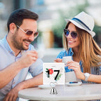 24 Pcs Table Number Holders Place Card Holders for Table 2 Inch Ring Clip Bell Number Holder Metal Picture Holder for Wedding Christmas Restaurant Home Photo Office Memo(Silver,Heart)