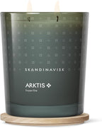 Skandinavisk ARKTIS 'Artcic' Scented Candle with 2 Wicks, Special Edition, Scent Notes: Windswept Woods and Arctic Sage, Spearmint and Snowflakes, Vegan Formula, 12.3 oz.