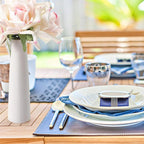 12 Pieces White Ceramic Vases for Home Decor 7.09 inch Tall Vases for Centerpieces Modern Floral for Wedding Party Event Home Office Decoration (Modern)