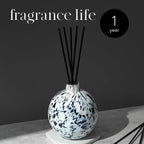 LAFCO New York Absolute Collection Reed Diffuser, Clary Sage - 15 oz - Up to 1 Year Fragrance Life - Reusable, Hand Blown Glass Vessel - Nylon Reeds - Made in The USA