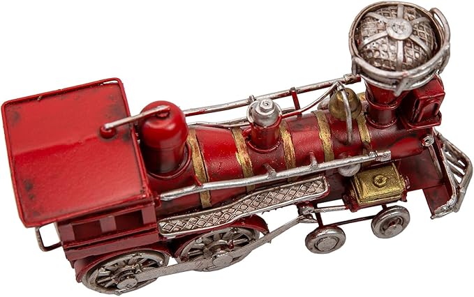 Berfutall-11'' Iron Classic Red Truck Pick-up Model Collectible Vehicle Decoration, Metal Truck Christmas Decor ，Unique Blend of Vintage, Rustic, Farmhouse Truck Decor for Table Top Decor. (D Small)