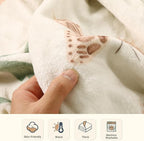 Lahome Floral Beige Soft Throw Blanket for Bed，Spring Botanical Aesthetic Blankets for Women Cute, Thick Warm Cozy Throws for Girls Sofa Chair Home Decor, Beige 50''x60''