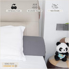 Wedge Pillow Headboard | Soft Headboard Pillow with 2 Side Packets, Triangle Pillow Wedge for Headboard, Bed Gap Filler Headboard Wedge Pillow, Ideal Bed Wedge Pillow for Headboard - Queen