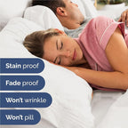 Split King Size 5 Piece Sheet Set - Comfy Breathable & Cooling Bed Sheets Set - Hotel Luxury Bedding for Women, Men, Kids, Teens, Boys & Girls - Deep Pockets & Wrinkle Free - Oeko-Tex - Antique White