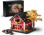 Nifeliz Red Barn Building Set for Adults, Vintage Countryside Style Model Toy for Display and Home Décor, Highly Detailed House Collectible Gift (3,507 PCS, NF10314)