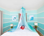 Ukonic Disney The Little Mermaid Ariel Kids Bed Canopy Curtains for Ceiling, Hanging Mosquito Netting Cover for Reading Nook, Sleeping Tent | Playroom Accessories, Home Decor Room Essentials