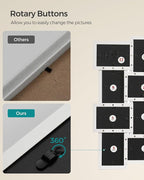 SONGMICS Collage Picture Frames, 4x6 for Wall Decor Set of 12, Multi Family Photo for Gallery Decor, Hanging Display, Assembly Required, Cloud White URPF026W01