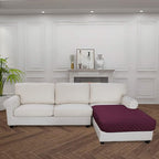 Easy-Going Sectional Couch Covers for Dogs L Shape Sofa Cover Reversible Sofa Slipcover Chaise Lounge Cover Furniture Protector Cover for Pets Dog Cat (42 x 52 inches, Wine/Wine)