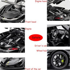 Toy Cars Model Jesko Black Alloy Collectibles Die-cast Vehicles with Sound and Light