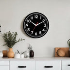 Wall Clock Small Analog 8 Inch Silent Non Ticking Battery Operated Modern Simple Decorative for Kitchen Office Bedroom Bathroom Living Room