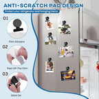 DIYMAG Hanging Photo Magnetic Clips, 20 Pack Fridge Magnets Heavy Duty Holder Party Graduation Collage Picture Display Diy Clip for Refrigerator Home Whiteboard Office Locker Classroom Balck