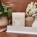 Literie NYC Inspired Scented Candle: Afternoon in Central Park - Grass & Bergamot Scent, 9oz, 50 Hour Burn, Vegan Soy & Coconut Blend Candle for Home Decor, Gift for Women & Men