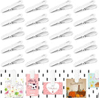 20 Pcs Pegboard Accessories Clips, White Pegboard Clips Metal Pegboard Photo Clip, Pegboard Clips for Hanging Photos, Wall Organize Storage Kitchen Bathroom Living Room Office