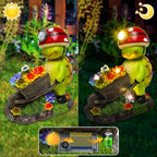 SunGlee Solar Light Turtle Outdoor Garden, Turtle Solar Light for Outdoors Yard Patio Decor 4 LED Sun Powered Outsides Turtles Decor Light Up Garden Statue Gardening Gift for Women Mother Decoration