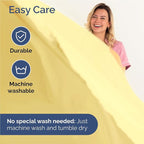 Twin XL Sheets Set 4 Piece - Includes 2 Pillowcases - Bed Sheets Twin XL Size - Soft Hotel Luxury Bedding - Cooling, Comfy and Breathable - 1 Flat & 1 Fitted & 2 Pillowcases w/ Deep Pockets - Yellow