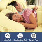 Cal King Size 4 Piece Sheet Set - Comfy Breathable & Cooling Bed Sheets Set - Hotel Luxury Bedding for Women, Men, Kids, Teens, Boys & Girls - Deep Pockets, Soft and Wrinkle Free - Oeko-Tex - Yellow