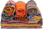Vintage Kantha Quilts Handmade Old Saree Made gudari Boho Bedding Throw Blanket Bedspread Rally