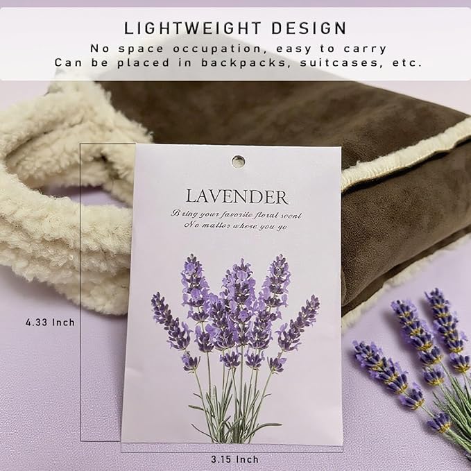 Lavender Scented Sachet Bags - 12 Pack Home & Car Freshener, Odor Eliminator for Closets, Rooms, Drawers, Wardrobes, Toilets, Long - Lasting 360 - Day Fragrance