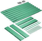 Land Guard 8×4×2 ft Galvanized Raised Garden Bed Kit, Galvanized Planter Raised Garden Boxes Outdoor, Oval Large Metal Raised Garden Beds for Vegetables(Green)…