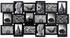 Jerry & Maggie 4X6 Collage Picture Frames for Wall Decor, 18 Opening Collage Wall Hanging for 6x4 Photo, Multi Picture Frame Set with One-piece Design Black