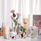 Blue White Vase Filler | 150PCS Pearls Bead for Centerpieces Vases | 8/14/20 mm No Hole Beads, Fake Pearls for Wedding Birthday Theme Party Table Centerpieces Decor