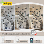 Rectangular Chandelier Crystal Balls Chandeliers Flush Mount Ceiling Light for Dining Room Living Room High Ceiling Chandelier for Staircase Foyer Entryway Black Chandeliers Dimmable 2700k-6000k