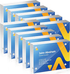 10 Pack Mini Acrylic Picture Frames 2.5 x 3.5 Inch Clear Acrylic Business Card Frame Double Sided Magnetic Photo Block Frames Wallet Size Desktop Display Stand for Office Home