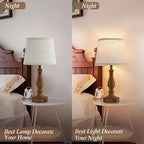 Classical Table Lamps for Bedrooms Set of 2 - Touch Bedside Lamps with Dual USB Ports, 3 Way Dimmable Nightstand Lamps for End Tables, Farmhouse Night Stand Lamps for Living Room Guest Room