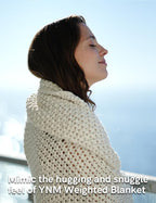 YnM Chunky Cotton Knit Throw Blanket, Cable Knit Throws for Bed Couch Sofa, Comfy & Relaxing, Decorative Piece for Farmhouse Modern Boho Rustic Scandinavian Chic Vibe, Cream White 50x60 Inches