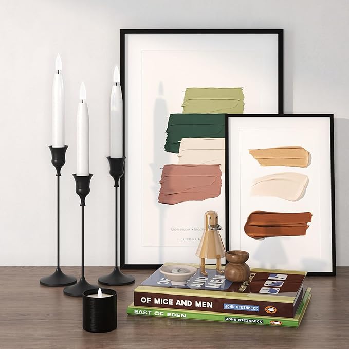 Candlestick Holders Black, 6 Packs Taper Candle Holder for Candlesticks, Candle Sticks Holder Decor for Home Decor