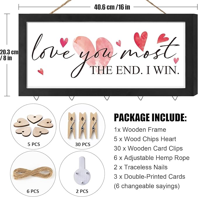 Christmas Card Holder Display Collage Picture Frames For Wall Interchangeable Holiday Decor Clips Photo Holders Merry Christmas Hanging Sign Wooden Photo Holder for Gift Card Holder Christmas Decor