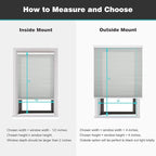 Changshade Cordless Cellular Shades, Light Filtering Honeycomb Shades for Windows, Pull Down Pleated Blinds, Easy to Install for Indoor Windows and French Doors,25" W x 48" H, Grey