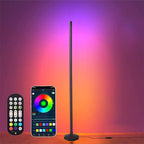 RGB Lamp for Any Room, LED Corner Floor Lamp for Living Room, Color Changing Light Bar for Bedroom, Smart Floor Lamp with Adjustable LED Lighting, Stick Lamp with Remote (165cm)