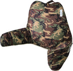 ComfortSpa Reading Pillow for Bed Adult Size, Back Rest Pillow with Arms, Pockets, Washable Cover; Use as Back Pillow for Bed Sitting Up for Bedrest or Relief from GERD Heartburn (Large Camouflage)