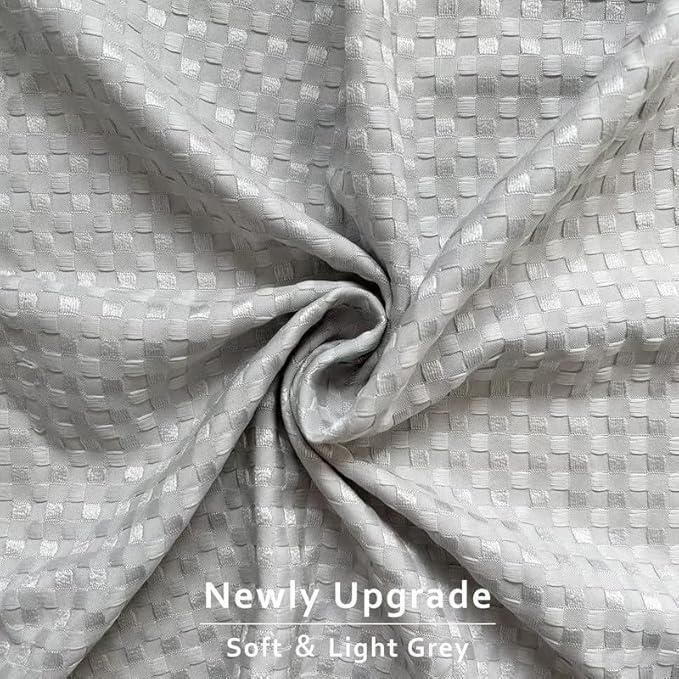 MIYE Pleated Waffle Weave Bed Skirt, Tailored Dust Ruffle 18 Inch Drop Easy Fit, Machine Washable (Light Grey, Twin - 18" Drop)