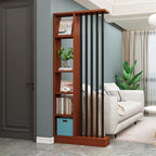 Wall Room Divider,Freestanding Room Divider with Shelves,Wood Room Divider Screen with Storage Cabinet, Wall Divider for Room Separation, for Home Office Decorative J 47.2×9.4×78.7in