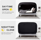 Bed Tent Full Bed Canopy Portable Dream Tent for Adult Indoor Sleeping Tents with 2 Doors Breathable Private Space Tents, Black