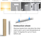 Heavy Duty Office Chair Mat for Carpet 45"x54" PVC Material Chair Mat for Carpeted Floor Slip Resistant Carpet Protector for Home Office Easy Glide Desk Floor Mat for Office Chair on Carpets(Clear)